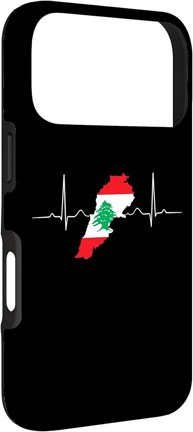 Lebanon Heart Lebanese Heartbeat Vintage Lebanon Map Case - Image 3