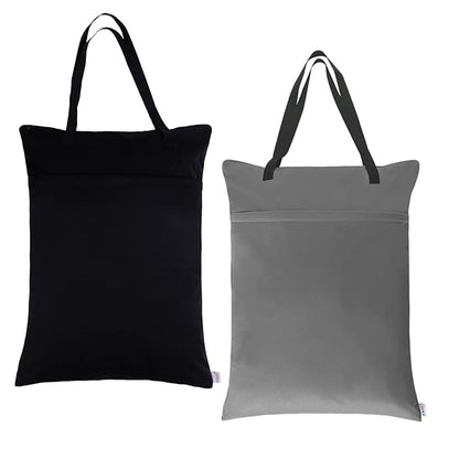ALVABABY 2 Pack Large Wet Dry Bag Waterproof Hanging Cloth Diaper by ALVABABY