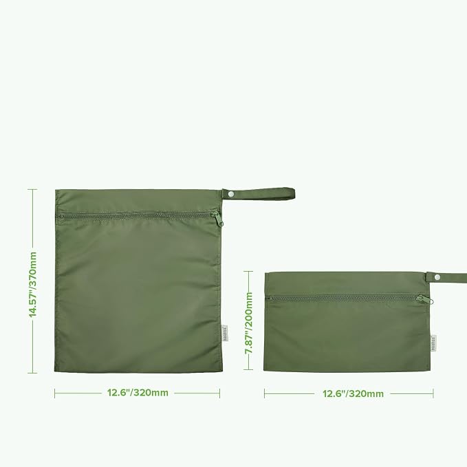 haakaa Waterproof Wet Bags for Baby Wet Dry Bags for Cloth Diaper, Swimsuit & - Image 9