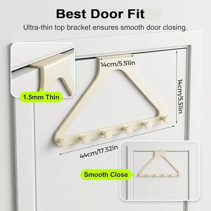 Over-The-Door Hanger Organizer, 2026 New Modern Over Door Hook, Heavy Duty Door - Image 2