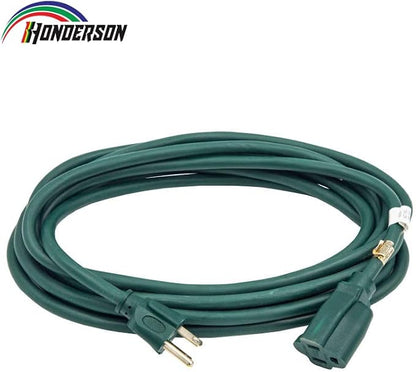 10FT Outdoor Extension Cord-16/3 SJTW Durable Green Extension Cord - Image 2