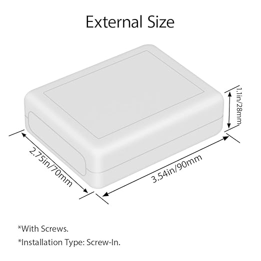 LeMotech Project Box 5 Pieces ABS Plastic Electrical Project Case Small - Image 3