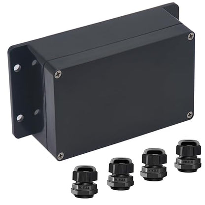 Junction Box IP65 Waterproof ABS Plastic Electrical Project Case Power Junction by Otdorpatio