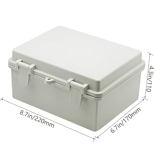Zulkit 2pcs Junction Box ABS Plastic Dustproof Waterproof IP65 Electrical Boxes - Image 2