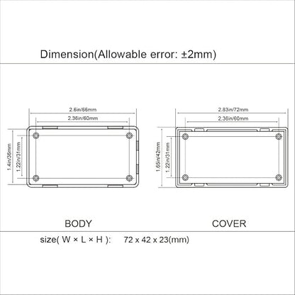LeMotech Project Box 5 Pieces ABS Plastic Electrical Project Case Small - Image 7