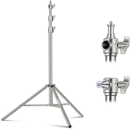 NEEWER 79"/2m Stainless Steel Light Stand, Spring Cushioned Heavy Duty by Neewer