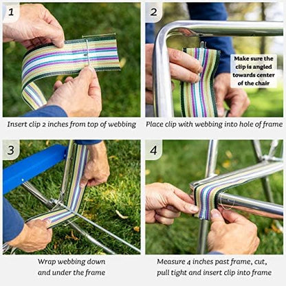 Lawn Chair USA Chair Replacement Lawn Chair Webbing - Image 5