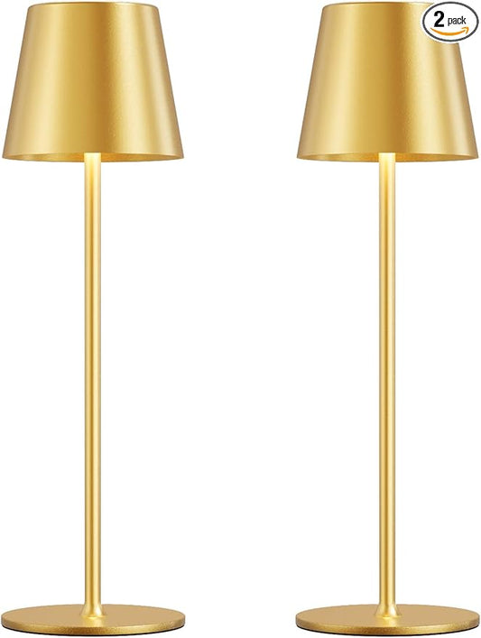 Kakanuo Cordless Table Lamp Rechargeable Gold by KakanuoLightings