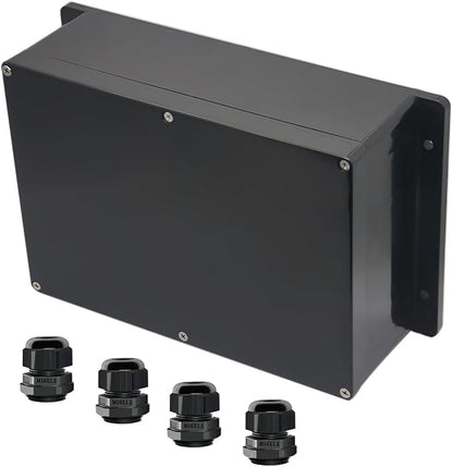 Project Box ABS Black Electrical Boxes IP65 Outdoor Waterproof Box Electronic by Raculety