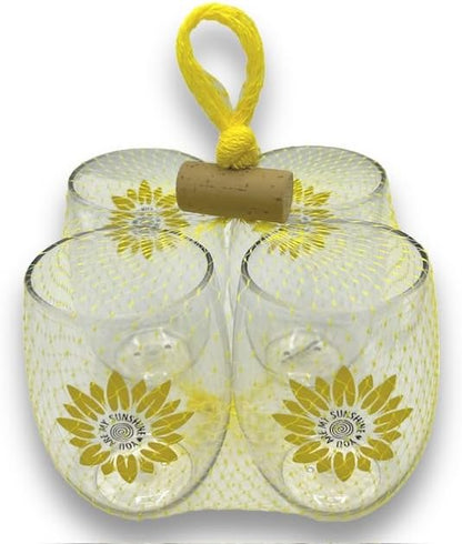Set of 4 Shatterproof Designer 16 oz Plastic Wine Glasses MADE in the USA - Image 2
