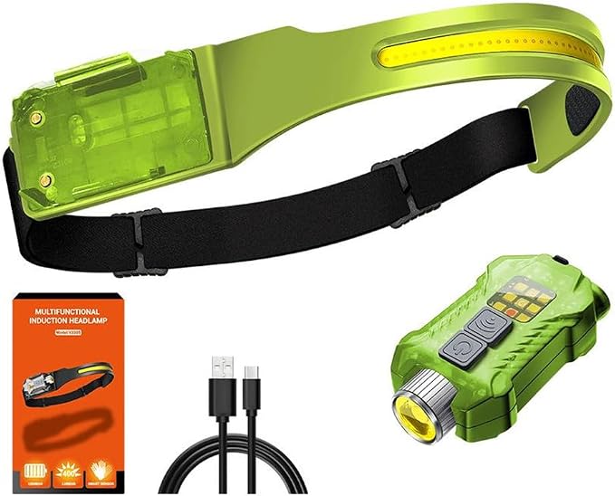 Headlamp 3 Packs, 230° Wide Beam Super Bright Head Lights, Detachable Mini by Unknown