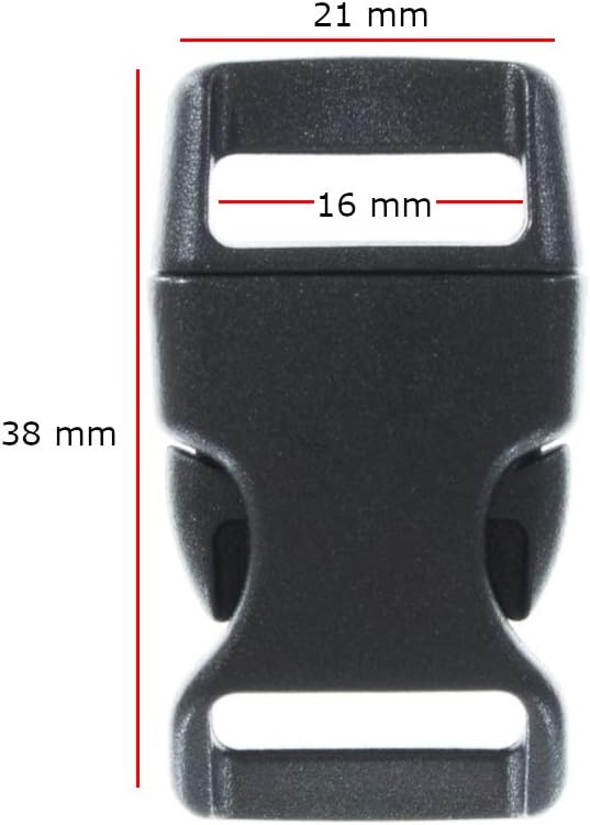 Black Plastic Side Release Buckles - Image 2