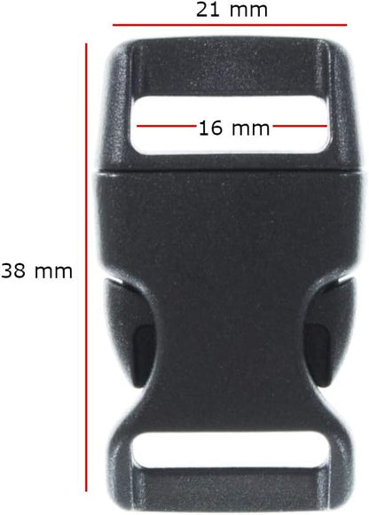 Black Plastic Side Release Buckles - Image 2