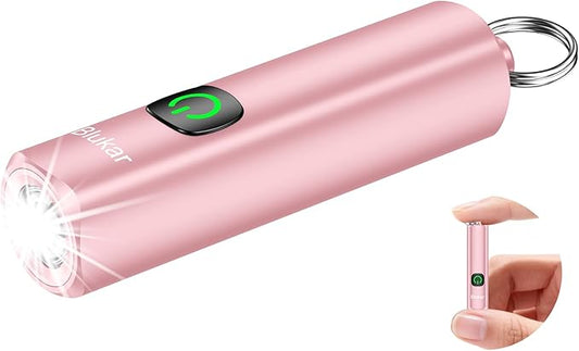 Blukar Rechargeable EDC Flashlight, Mini Keychain Flash Light by Blukar