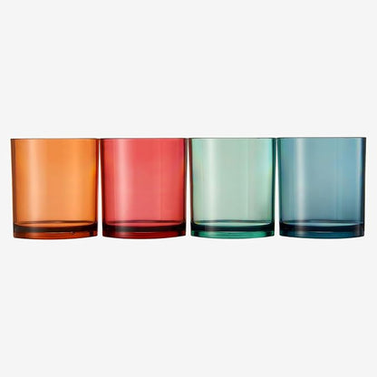 Khen Classic Plastic Reusable Tumbler Drinking Glasses Jewel Muted Colors 13oz - Image 7