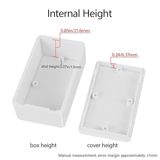 LeMotech Project Box 10 Pieces ABS Plastic Electrical Project Case Small - Image 4