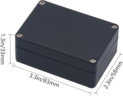 Project Box IP65 Waterproof Junction Box ABS Plastic Black Electrical Boxes DIY - Image 2