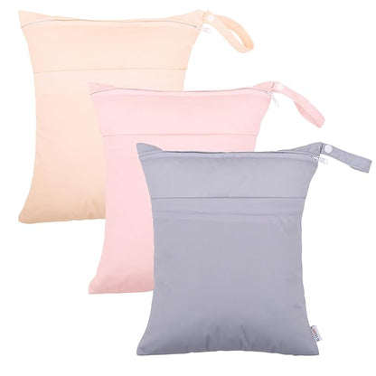 ALVABABY 3pcs Cloth Diaper Wet Dry Bags Waterproof Reusable by ALVABABY