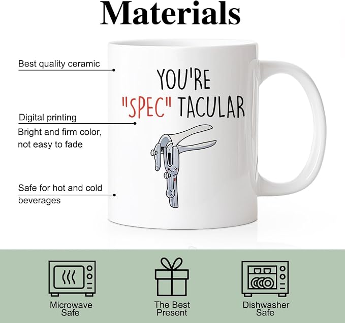 RZHV You're Spectacular Coffee Mug, Funny OBGYN Gynecologist Midwife Mug - Image 3