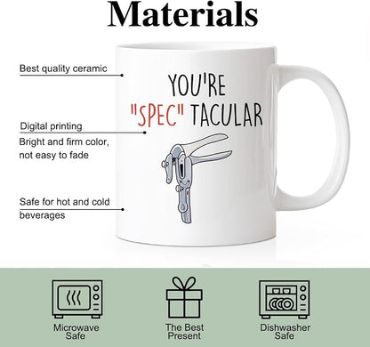 RZHV You're Spectacular Coffee Mug, Funny OBGYN Gynecologist Midwife Mug - Image 3