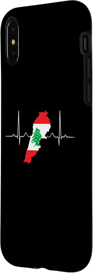 Lebanon Heart Lebanese Heartbeat Vintage Lebanon Map Case - Image 2