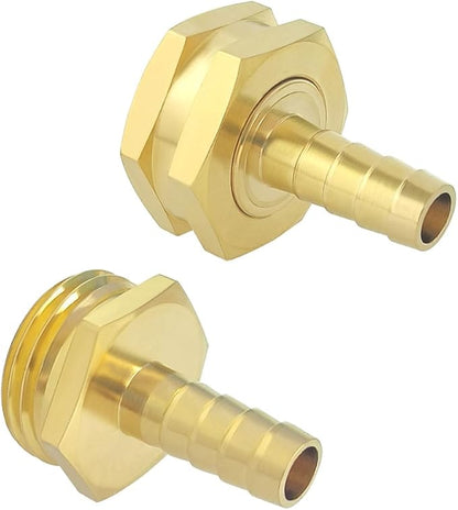 Hooshing 1/2" Garden Hose Repair Kit Male and Female Brass Hose Mender End - Image 4