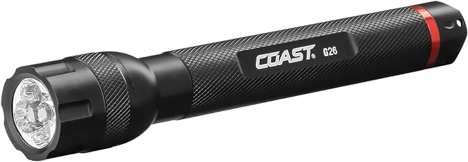 Coast® G26 415 Lumen Bulls-Eye™ Spot Beam LED Flashlight, Batteries Included by Coast