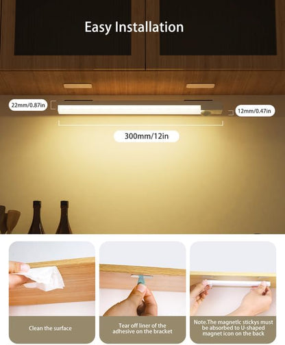 Under Cabinet Lighting 12 Inches Rechargeable Motion Sensor Light Indoor - Image 4