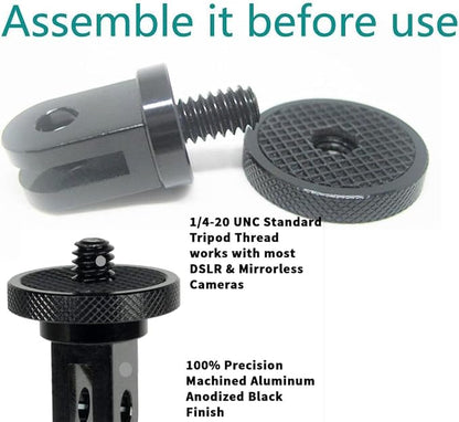 Aluminum Camera Tripod Adapter 1/4"-20 Conversion Adapter Mounts Compatible - Image 9