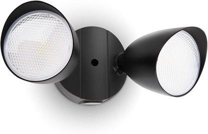 LUTEC 6222B 3500 Lumen 32 Watt 28 LED Dual-Head Floodlight Outdoor, Full Metal by LUTEC