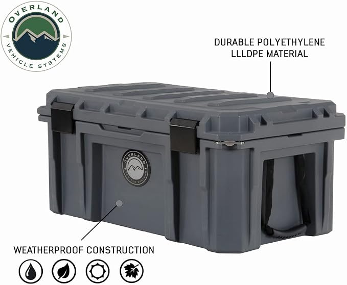 Overland Vehicle Systems 40100011 Dark Gray 95 QT Dry Box Storage - Image 4
