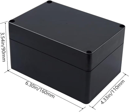Project Box IP65 Waterproof Junction Box ABS Plastic Black Electrical Boxes DIY - Image 2