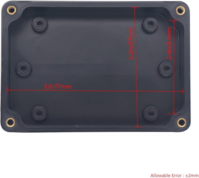 Project Box IP65 Waterproof Junction Box ABS Plastic Black Electrical Boxes DIY - Image 3