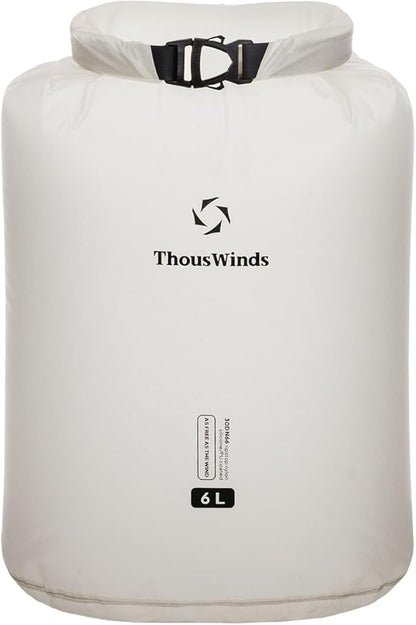 Thous Winds Dry Bag, 6L Ultralight Waterproof Dry Storage, Roll Top Lightweight by ThousWinds