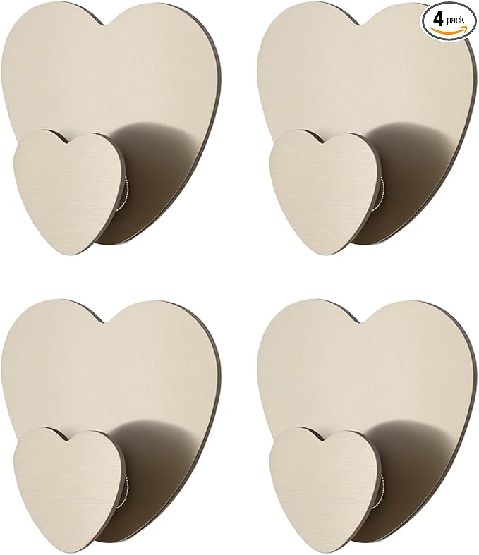 Heart Hooks Multipurpose Hooks 4 Coat Hooks by Phtynex
