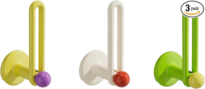 Colorful Drill-Free Adhesive Hooks by Unknown