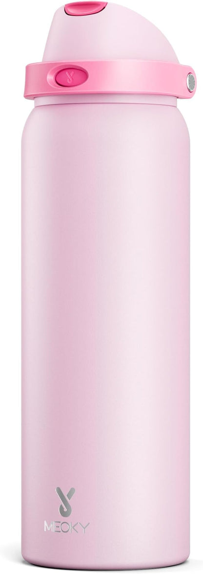 40 oz Insulated Water Bottle for Sports: Meoky Stainless Steel Water Bottle by MEOKY