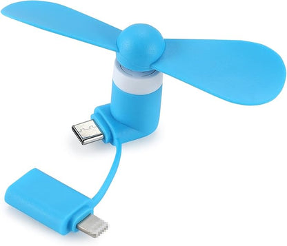 Mini Cell Phone Fan 2-in-1 Fan Compatible - Image 2