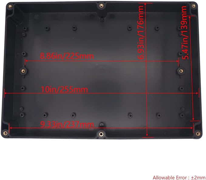 Project Box IP65 Waterproof Junction Box ABS Plastic Black Electrical Boxes DIY - Image 3