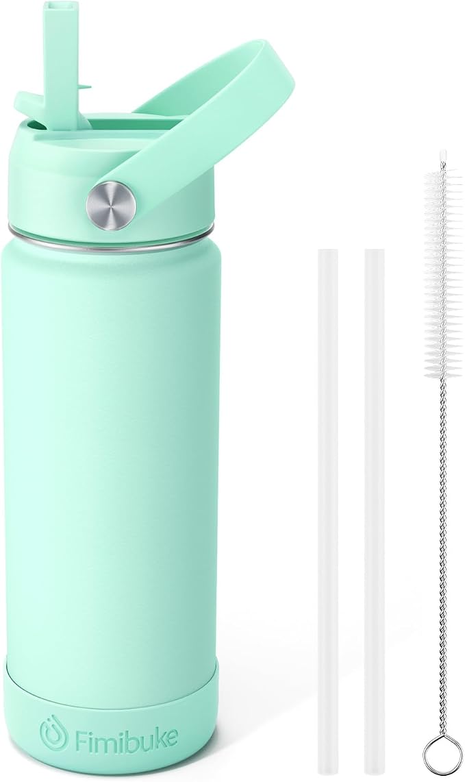 Fimibuke Kids Insulated Water Bottle, 18oz BPA FREE 18/8 Stainless Steel Kids by Fimibuke