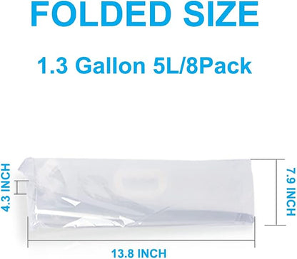 Soddeph Collapsible Water Container Bag, BPA Free Food Grade Clear Plastic - Image 3
