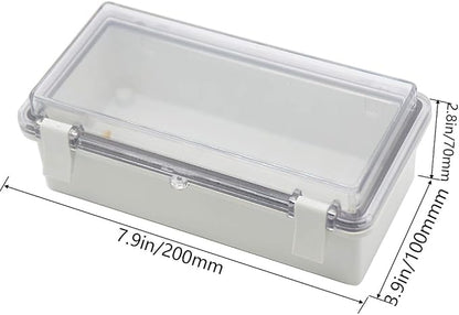 Zulkit 2pcs Junction Box ABS Plastic Dustproof Waterproof IP65 Electrical Boxes - Image 2