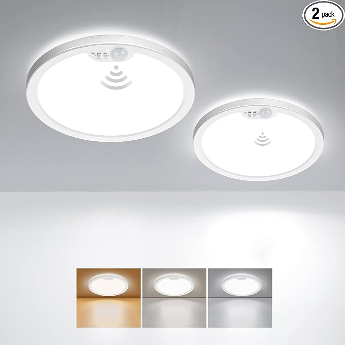 BLNAN Motion Sensor Ceiling Light Wired, 8.7 Inch 3000K 4000K 5000K Selectable by BLNAN