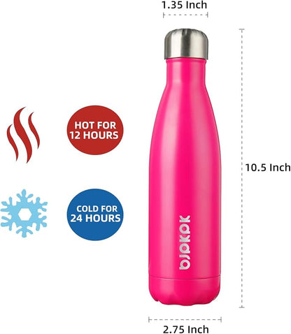 BJPKPK 17oz Insulated Stainless Steel Water Bottles, Sports Water Bottles Keep - Image 2