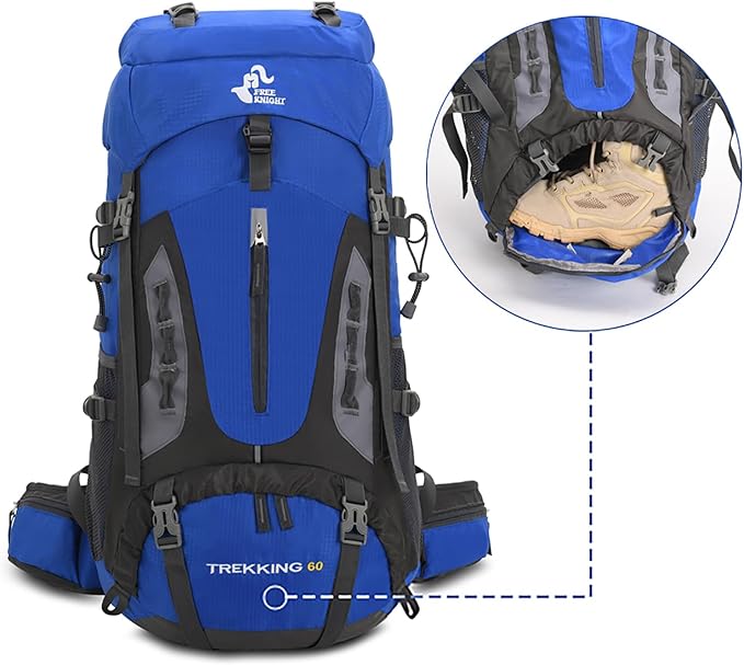 Bseash 60L Hiking Camping Backpack - Image 4