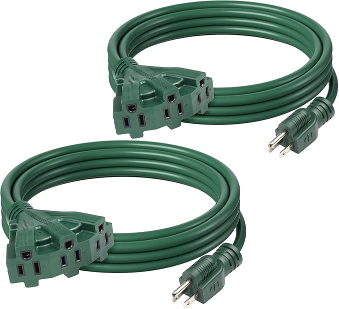 BN-LINK 2-Pack 10Ft Outdoor Extension Cord by BN-LINK