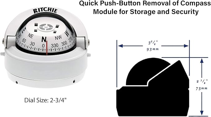 'Compass, Surface Mount, 2.75'' Dial - Image 2