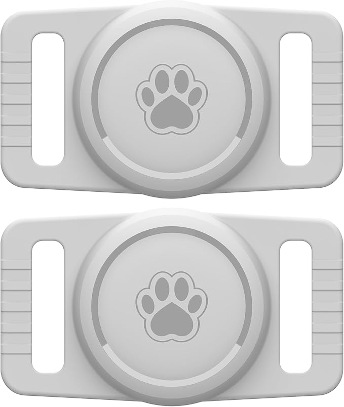 GOCII for Airtag Dog Collar Holder 2 Pack, Waterproof Dog Collar Holder for by GOCII