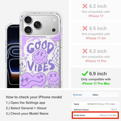 MOSNOVO for iPhone 17 Pro Max Case | Military Grade 6.6ft Drop Tested | Camera - Image 2