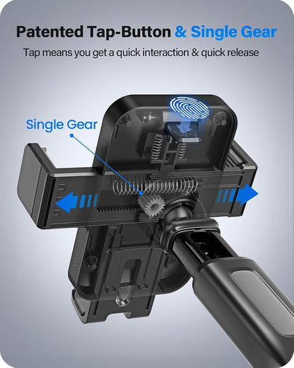 OQTIQ 3-in-1 Suction Cup Phone Holder Windshield/Dashboard/Air Vent, Dashboard - Image 2